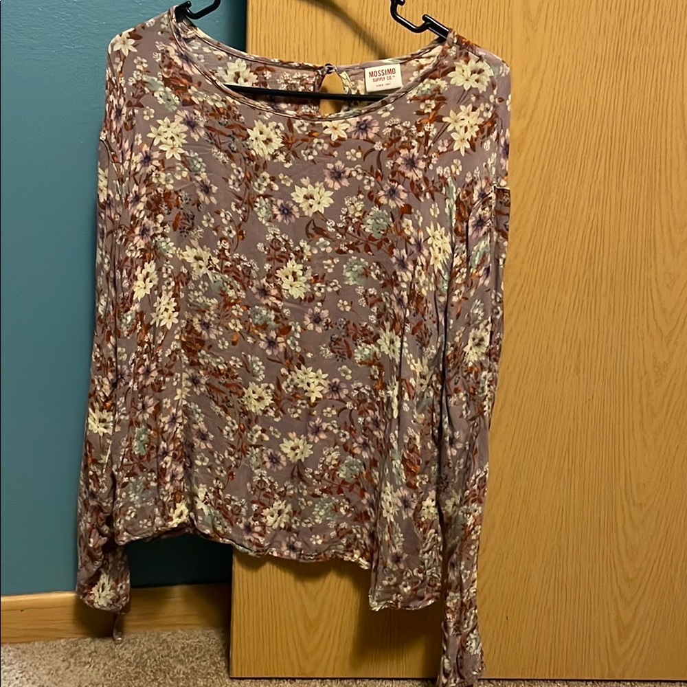 Purple Floral Women’s Blouse
